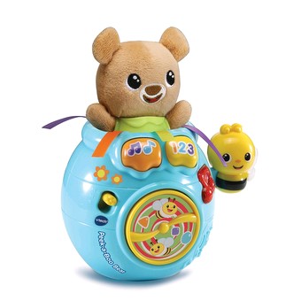 vtech crawl along bear pink