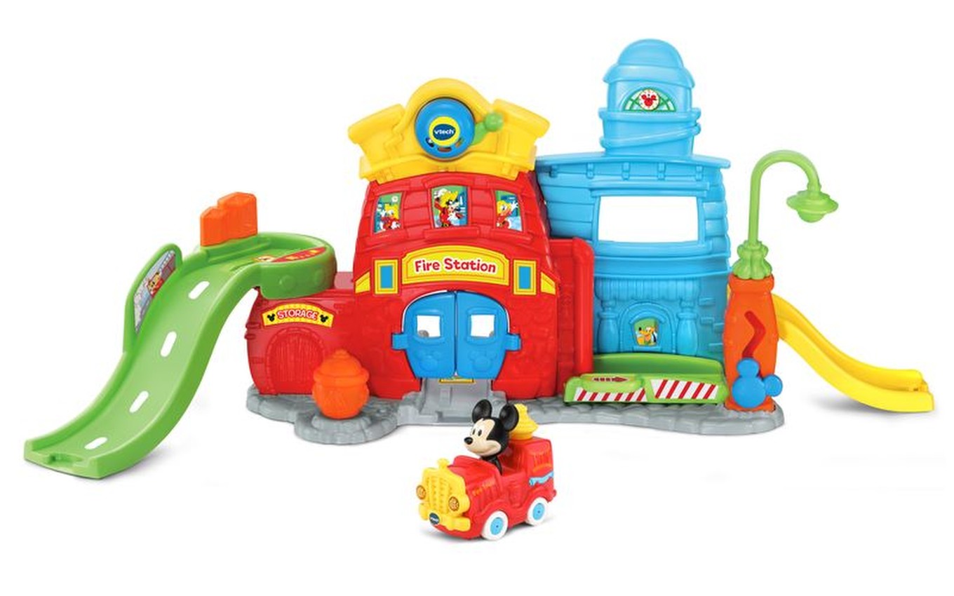 VTech Toot-toot Drivers Disney Mickey's Silly Slides Fire Station for sale online 