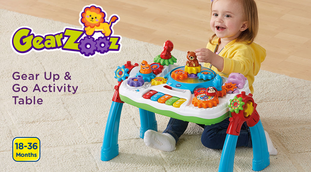 GearZooz. Gear Up & Go Activity Table. 18-36 Months.