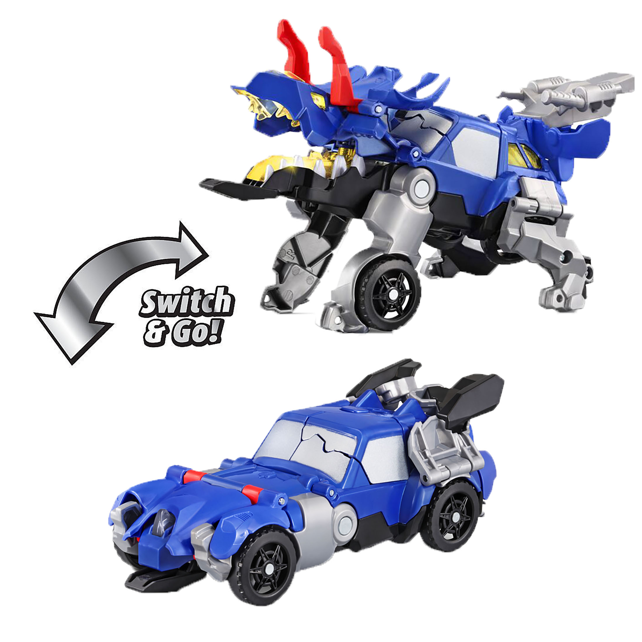 Transform playtime with a ferocious dino that can easily change into an awesome vehicle