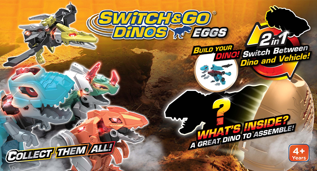 Transformable Super Robot Vtech Switch & Go Dinos Combo: SUPER SPI –