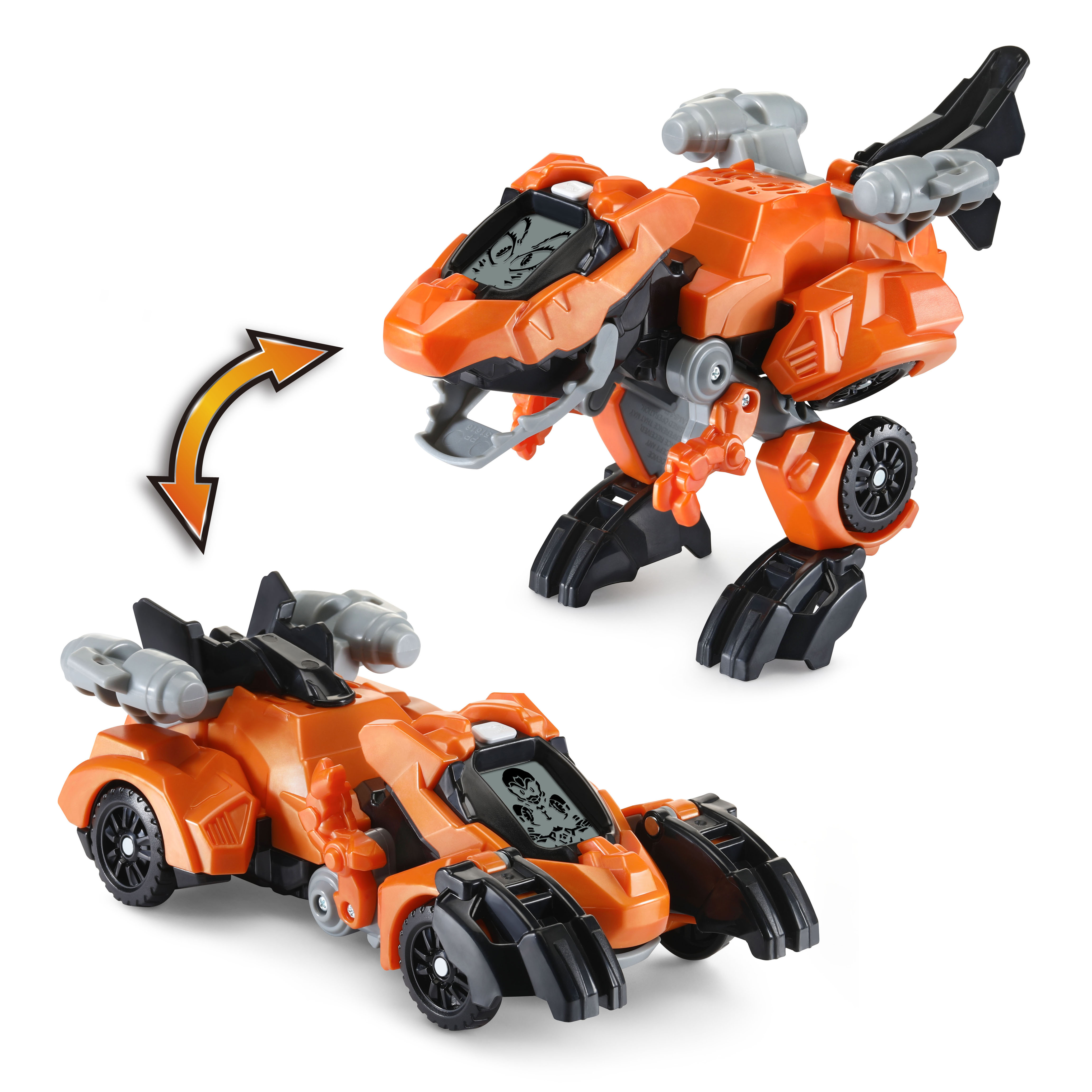 Transform the dino easily into a fast Race Car.