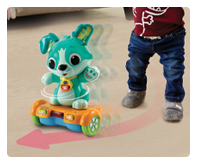 Includes sensors which detect when obstacles or your child is near, so puppy can keep on riding away!